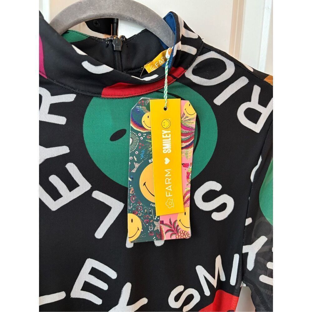 NWT Farm Rio Type Smiley Rio Tulle Dress, Med $260 E24 - Picture 5 of 12